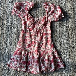 Rose pattern pink Milly dress